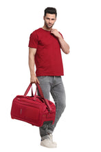 Load image into Gallery viewer, Teakwood Rolling Small Duffel Travel Bag (Red)