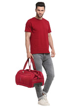 Load image into Gallery viewer, Teakwood Rolling Large Duffel Travel Bag (Red)