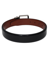 Load image into Gallery viewer, Men Black & Brown Solid Reversible Leather Belt