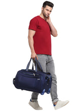 Load image into Gallery viewer, Teakwood Rolling Medium Duffel Bag (Blue)
