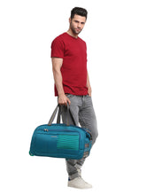 Load image into Gallery viewer, Teakwood Rolling Large Duffel Travel Bag (Teal)