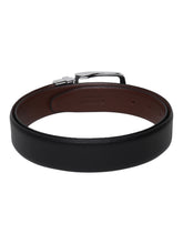 Load image into Gallery viewer, Men Black & Brown Texture Reversible Leather Belt