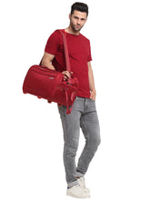 Load image into Gallery viewer, Teakwood Rolling Small Duffel Bag (Red)