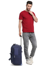 Load image into Gallery viewer, Teakwood Rolling Medium Duffel Travel Bag (Blue)