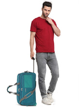 Load image into Gallery viewer, Teakwood Rolling Medium Duffel Travel Bag (Teal)
