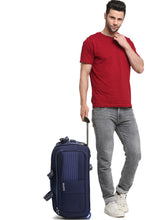 Load image into Gallery viewer, Teakwood Rolling Large Duffel Travel Bag (Blue)