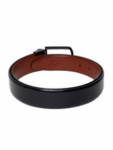 Load image into Gallery viewer, Men Black & Brown Solid Reversible Leather Belt