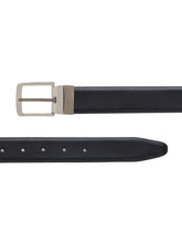 Load image into Gallery viewer, Men Black & Brown Texture Reversible Leather Belt