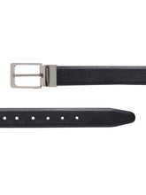 Load image into Gallery viewer, Men Black & Brown Texture Reversible Leather Belt