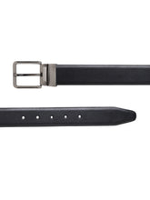 Load image into Gallery viewer, Men Black & Brown Texture Reversible Leather Belt