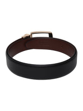 Load image into Gallery viewer, Men Black & Brown Texture Reversible Leather Belt