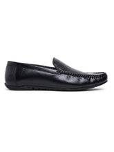 Load image into Gallery viewer, Men Texture Genuine Leather Black Loafers
