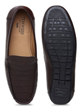 Load image into Gallery viewer, Men Texture Genuine Leather Brown Loafers