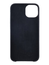 Load image into Gallery viewer, Unisex BlackTextured Leather iPhone 13/12 Mobile Back Case