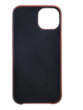 Load image into Gallery viewer, Unisex Red Solid Leather iPhone 13 Pro/12 Pro Mobile Back Case