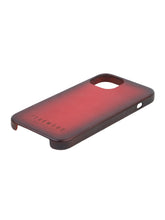 Load image into Gallery viewer, Unisex Red Solid Leather iPhone 13 Pro/12 Pro Mobile Back Case