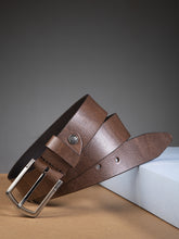 Load image into Gallery viewer, Teakwood Genuine Leather Men Brown Solid Belt