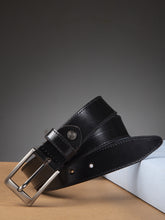 Load image into Gallery viewer, Teakwood Men Black Genuine Leather Belt - Clearance sale