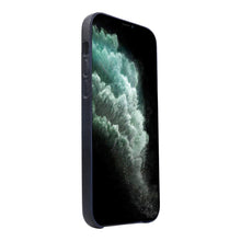 Load image into Gallery viewer, Unisex BlackTextured Leather iPhone 13/12 Mobile Back Case
