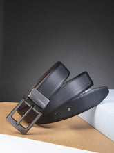 Load image into Gallery viewer, Men Black & Brown Reversible Genuine Leather Belt