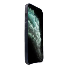 Load image into Gallery viewer, Unisex Blue Solid Leather iPhone 13 Pro/12 Pro Mobile Back Case