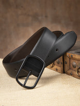 Load image into Gallery viewer, Men Black & Brown Reversible Genuine Leather Belt