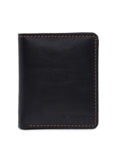 Load image into Gallery viewer, Teakwood Men Genuine Leather Bi Fold Wallet (Black)