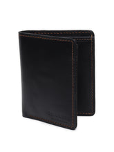 Load image into Gallery viewer, Teakwood Men Genuine Leather Bi Fold Wallet (Black)