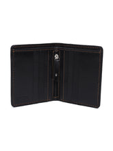 Load image into Gallery viewer, Teakwood Men Genuine Leather Bi Fold Wallet (Black)