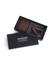 Load image into Gallery viewer, Teakwood Genuine Leather Accessory Gift Set