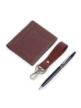 Load image into Gallery viewer, Teakwood Genuine Leather Accessory Gift Set