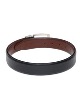 Load image into Gallery viewer, Men Black & Brown Texture Reversible Leather Belt