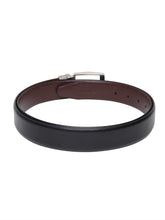 Load image into Gallery viewer, Men Black & Brown Texture Reversible Leather Belt