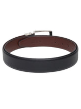 Load image into Gallery viewer, Men Black & Brown Texture Reversible Leather Belt