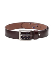 Load image into Gallery viewer, Teakwood Men Genuine Leather Black Solid Casual Belt