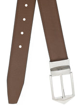 Load image into Gallery viewer, Men Black & Brown Reversible Genuine Leather Belt