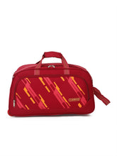 Load image into Gallery viewer, Teakwood Leather Maroon Printed Small Duffel Bag
