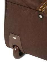 Load image into Gallery viewer, Teakwood Leather Brown Printed Large Duffel Bag