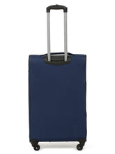 Load image into Gallery viewer, Unisex Blue Solid Soft Sided Cabin Size Trolley Bag