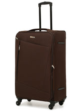 Load image into Gallery viewer, Unisex Brown Solid Soft Sided Large Size Check-In Trolley Bag