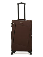Load image into Gallery viewer, Unisex Brown Solid Soft Sided Cabin Size Trolley Bag
