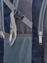Load image into Gallery viewer, Teakwood Leather Unisex Solid Navy Blue 34L Medium Backpack