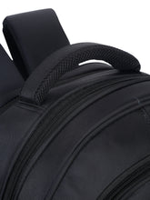 Load image into Gallery viewer, Teakwood Leather Unisex Solid Black 30L Medium Backpack