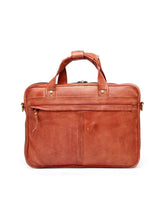 Load image into Gallery viewer, Teakwood Leather Unisex Laptop Bag - Tan