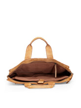Load image into Gallery viewer, Teakwood Genuine Leather Laptop Bag - Tan