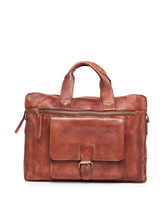 Load image into Gallery viewer, Teakwood Genuine Leather Laptop Bag - Brown