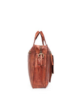 Load image into Gallery viewer, Teakwood Genuine Leather Laptop Bag - Brown