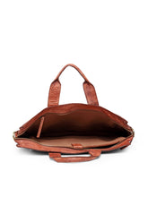 Load image into Gallery viewer, Teakwood Genuine Leather Laptop Bag - Brown