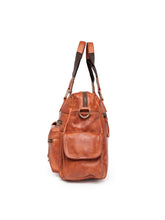 Load image into Gallery viewer, Teakwood Genuine Leather Laptop Bag - Tan
