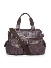 Load image into Gallery viewer, Teakwood Genuine Leather Laptop Bag - Brown